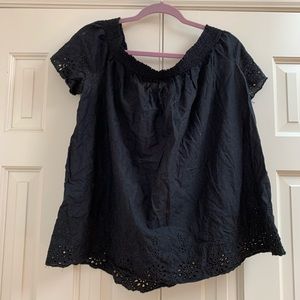 Old Navy black off the shoulder top